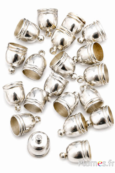 Endkappe - Länge 13 mm, Ø 8 mm - silber
